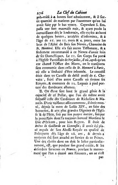 La clef du cabinet des princes de l'Europe ou recueil historique et politique sur les matières du tems