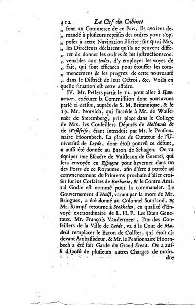 La clef du cabinet des princes de l'Europe ou recueil historique et politique sur les matières du tems