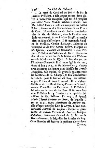 La clef du cabinet des princes de l'Europe ou recueil historique et politique sur les matières du tems