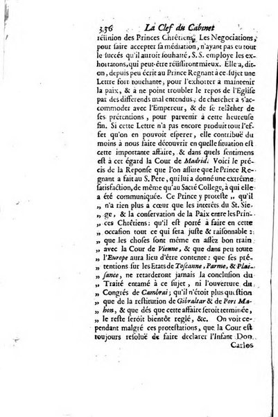 La clef du cabinet des princes de l'Europe ou recueil historique et politique sur les matières du tems