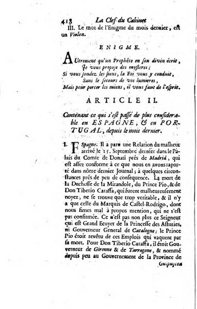 La clef du cabinet des princes de l'Europe ou recueil historique et politique sur les matières du tems