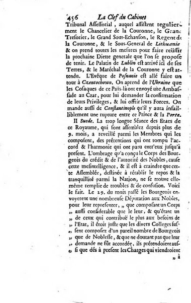 La clef du cabinet des princes de l'Europe ou recueil historique et politique sur les matières du tems