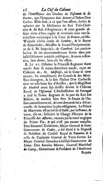 La clef du cabinet des princes de l'Europe ou recueil historique et politique sur les matières du tems