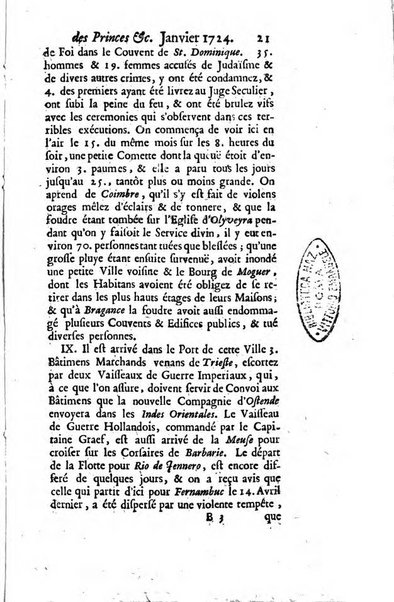 La clef du cabinet des princes de l'Europe ou recueil historique et politique sur les matières du tems