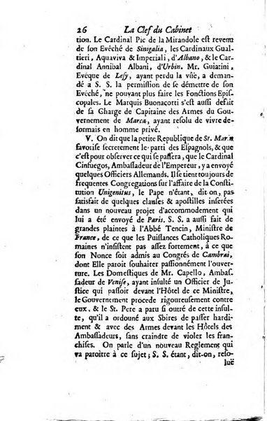 La clef du cabinet des princes de l'Europe ou recueil historique et politique sur les matières du tems