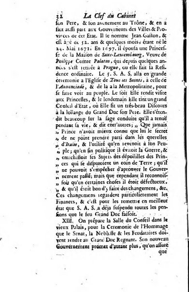 La clef du cabinet des princes de l'Europe ou recueil historique et politique sur les matières du tems