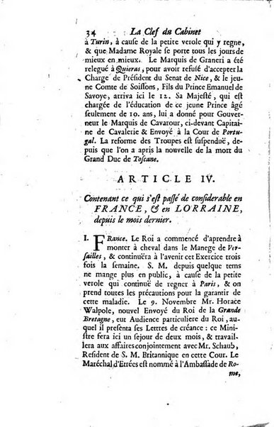 La clef du cabinet des princes de l'Europe ou recueil historique et politique sur les matières du tems