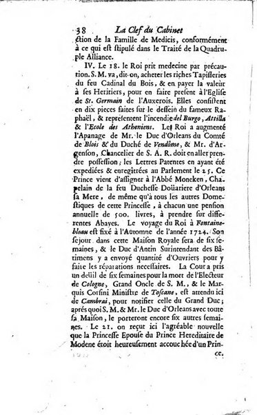 La clef du cabinet des princes de l'Europe ou recueil historique et politique sur les matières du tems