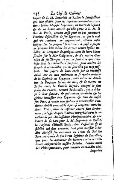 La clef du cabinet des princes de l'Europe ou recueil historique et politique sur les matières du tems