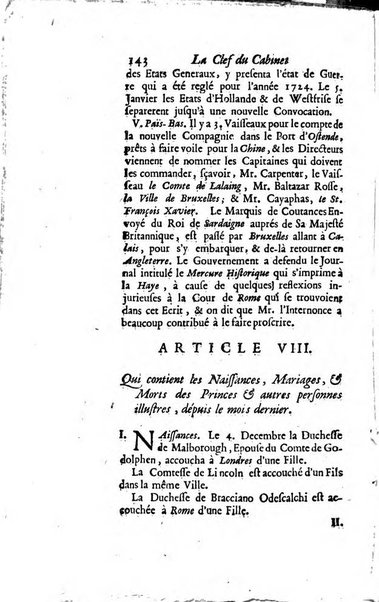 La clef du cabinet des princes de l'Europe ou recueil historique et politique sur les matières du tems