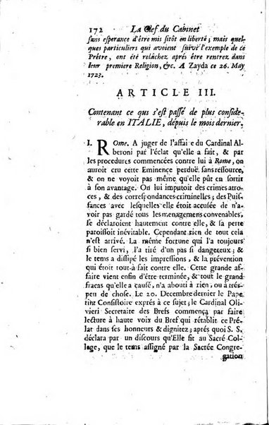 La clef du cabinet des princes de l'Europe ou recueil historique et politique sur les matières du tems