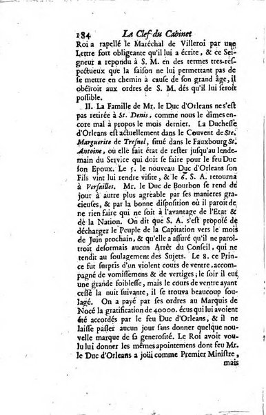 La clef du cabinet des princes de l'Europe ou recueil historique et politique sur les matières du tems