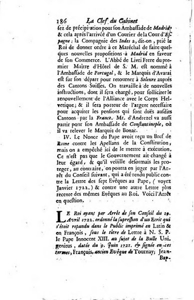 La clef du cabinet des princes de l'Europe ou recueil historique et politique sur les matières du tems