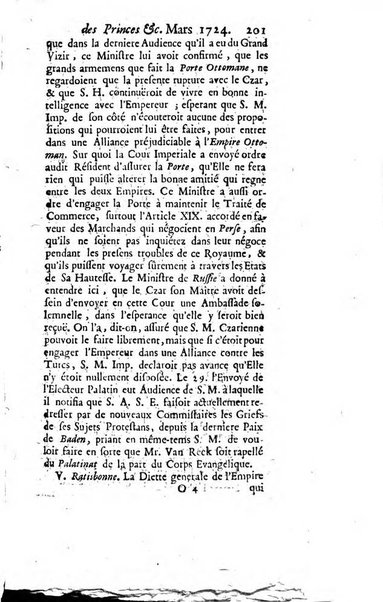 La clef du cabinet des princes de l'Europe ou recueil historique et politique sur les matières du tems