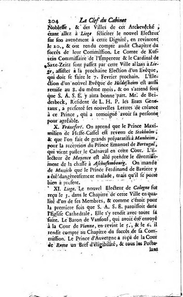 La clef du cabinet des princes de l'Europe ou recueil historique et politique sur les matières du tems