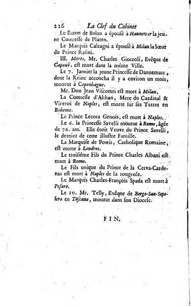 La clef du cabinet des princes de l'Europe ou recueil historique et politique sur les matières du tems