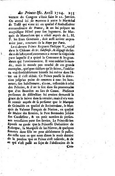 La clef du cabinet des princes de l'Europe ou recueil historique et politique sur les matières du tems