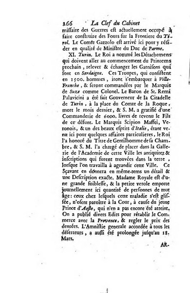 La clef du cabinet des princes de l'Europe ou recueil historique et politique sur les matières du tems