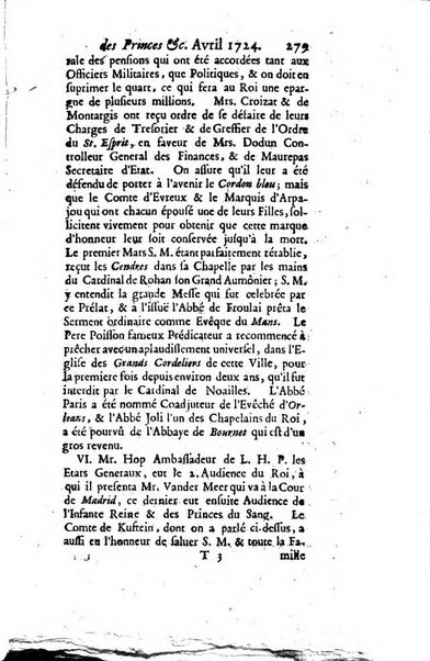 La clef du cabinet des princes de l'Europe ou recueil historique et politique sur les matières du tems