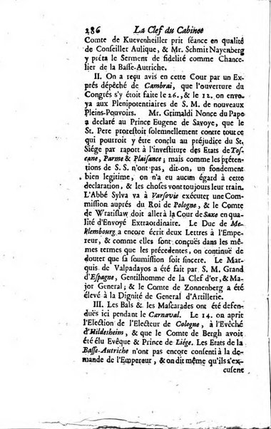 La clef du cabinet des princes de l'Europe ou recueil historique et politique sur les matières du tems