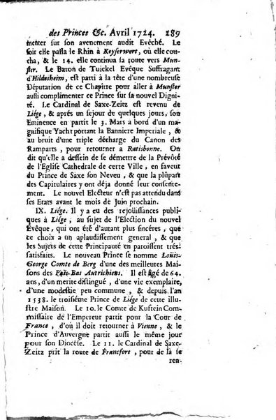 La clef du cabinet des princes de l'Europe ou recueil historique et politique sur les matières du tems