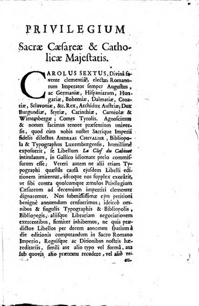 La clef du cabinet des princes de l'Europe ou recueil historique et politique sur les matières du tems