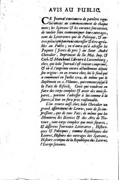 La clef du cabinet des princes de l'Europe ou recueil historique et politique sur les matières du tems