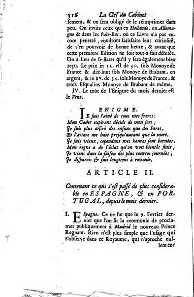 La clef du cabinet des princes de l'Europe ou recueil historique et politique sur les matières du tems