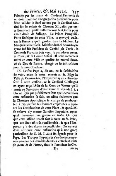 La clef du cabinet des princes de l'Europe ou recueil historique et politique sur les matières du tems