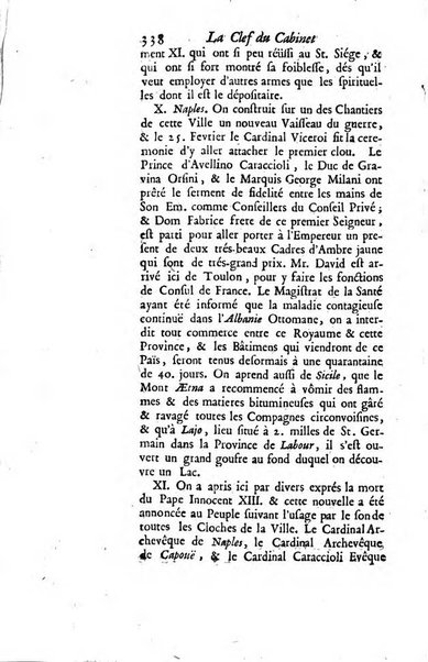 La clef du cabinet des princes de l'Europe ou recueil historique et politique sur les matières du tems