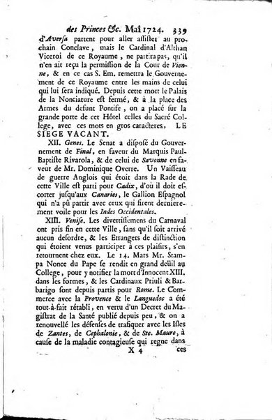 La clef du cabinet des princes de l'Europe ou recueil historique et politique sur les matières du tems