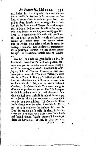 La clef du cabinet des princes de l'Europe ou recueil historique et politique sur les matières du tems