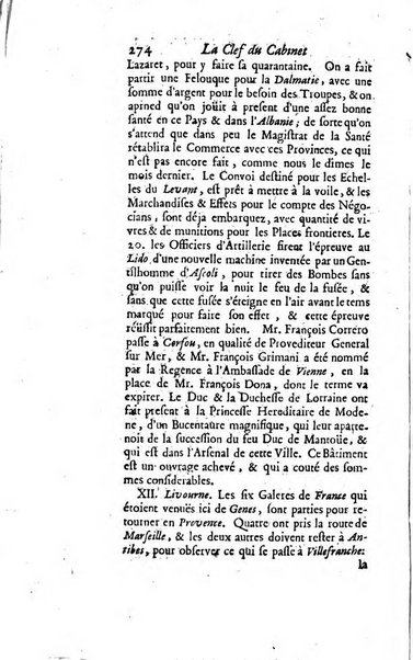 La clef du cabinet des princes de l'Europe ou recueil historique et politique sur les matières du tems