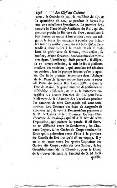 La clef du cabinet des princes de l'Europe ou recueil historique et politique sur les matières du tems