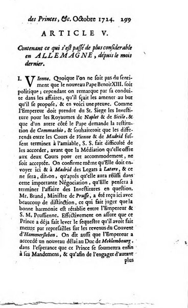 La clef du cabinet des princes de l'Europe ou recueil historique et politique sur les matières du tems