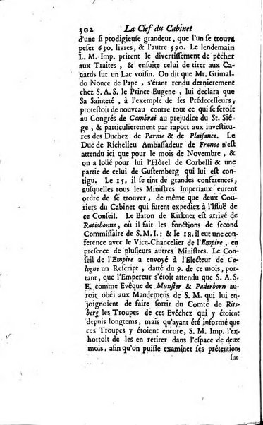 La clef du cabinet des princes de l'Europe ou recueil historique et politique sur les matières du tems