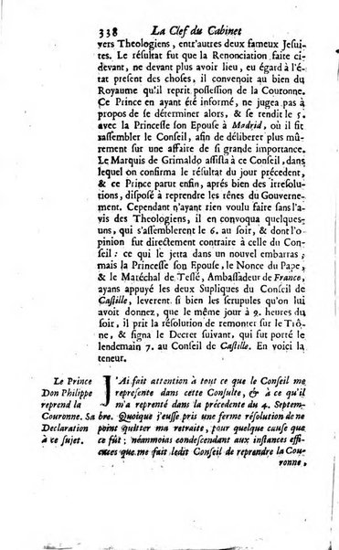 La clef du cabinet des princes de l'Europe ou recueil historique et politique sur les matières du tems