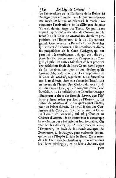 La clef du cabinet des princes de l'Europe ou recueil historique et politique sur les matières du tems