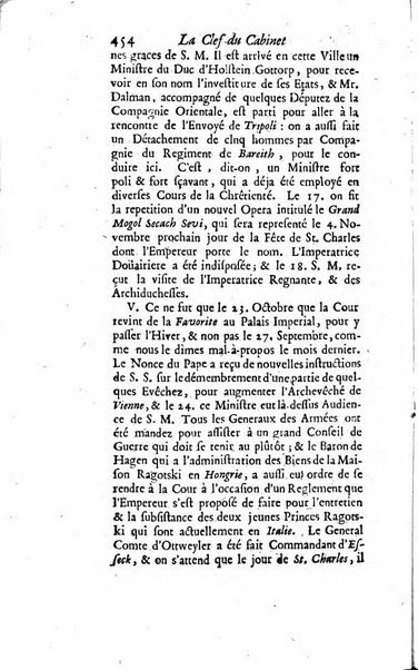 La clef du cabinet des princes de l'Europe ou recueil historique et politique sur les matières du tems