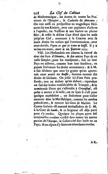 La clef du cabinet des princes de l'Europe ou recueil historique et politique sur les matières du tems