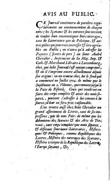 La clef du cabinet des princes de l'Europe ou recueil historique et politique sur les matières du tems