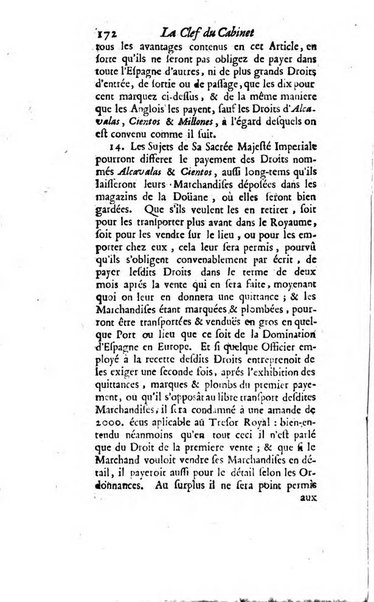 La clef du cabinet des princes de l'Europe ou recueil historique et politique sur les matières du tems