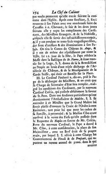 La clef du cabinet des princes de l'Europe ou recueil historique et politique sur les matières du tems