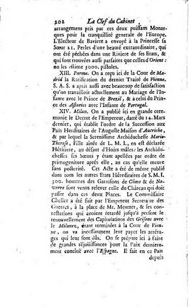 La clef du cabinet des princes de l'Europe ou recueil historique et politique sur les matières du tems