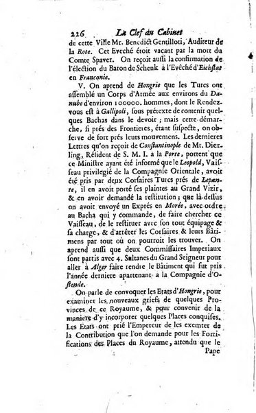 La clef du cabinet des princes de l'Europe ou recueil historique et politique sur les matières du tems