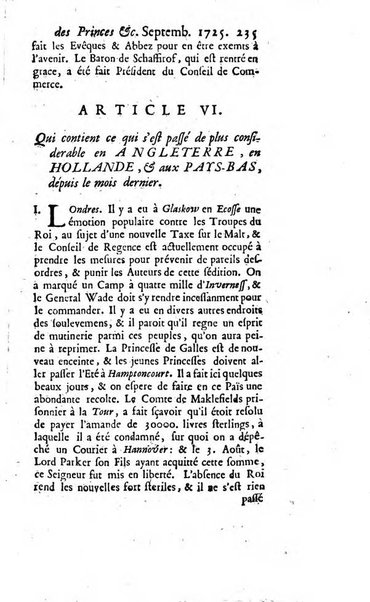 La clef du cabinet des princes de l'Europe ou recueil historique et politique sur les matières du tems