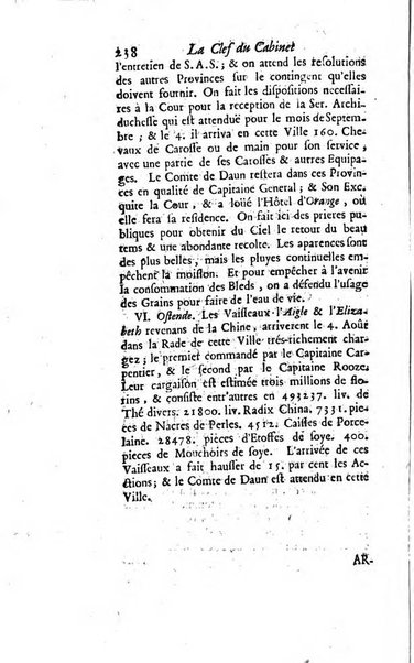 La clef du cabinet des princes de l'Europe ou recueil historique et politique sur les matières du tems