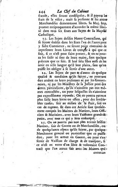 La clef du cabinet des princes de l'Europe ou recueil historique et politique sur les matières du tems