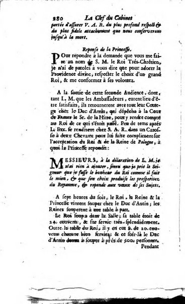 La clef du cabinet des princes de l'Europe ou recueil historique et politique sur les matières du tems