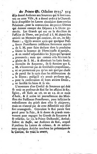 La clef du cabinet des princes de l'Europe ou recueil historique et politique sur les matières du tems